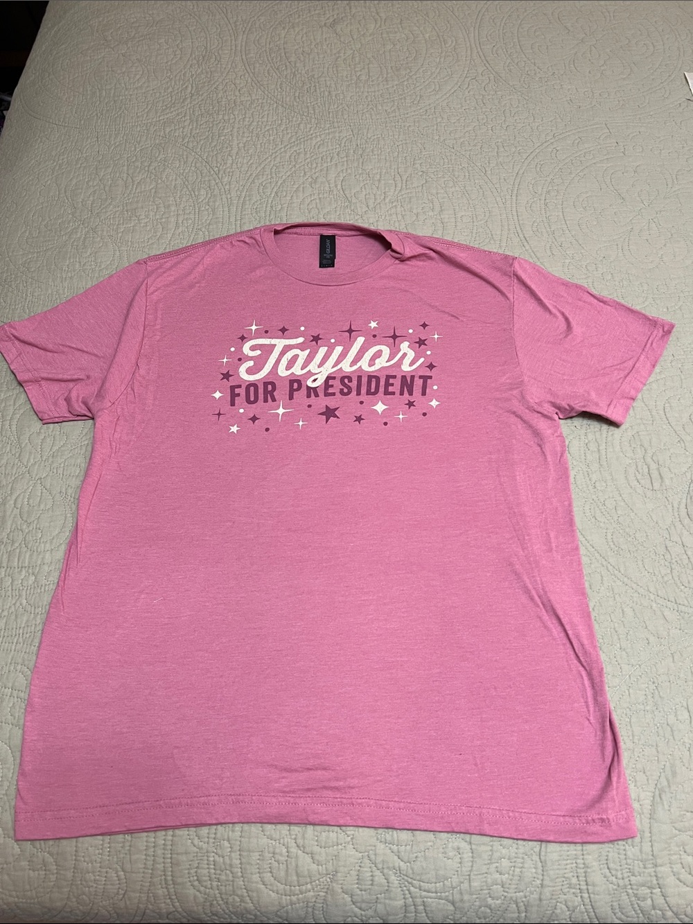 Gildan Pink "Taylor for President" Short Sleeve Tee